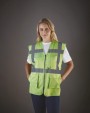 YOKO Hi-Vis Executive Waistcoat Warnweste personalisierbar