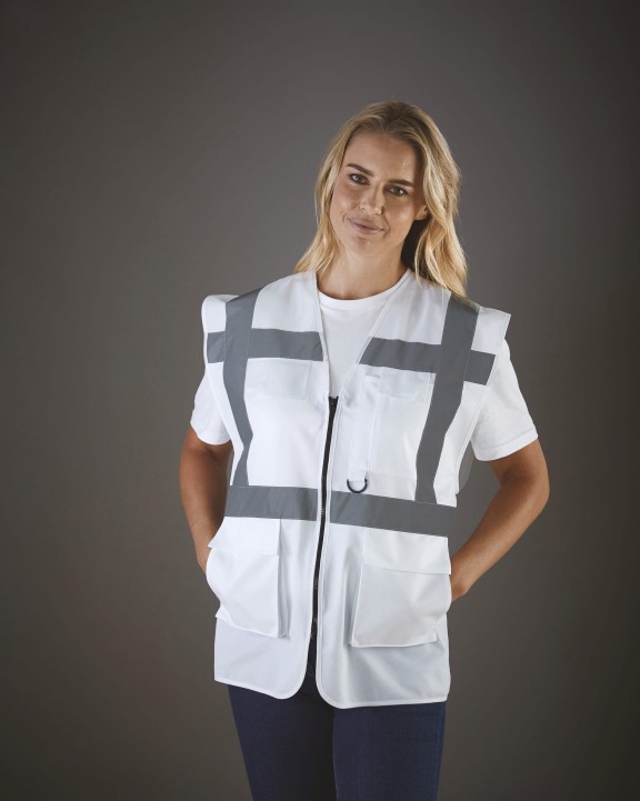 YOKO Hi-Vis Executive Waistcoat Warnweste personalisierbar