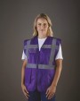 YOKO Hi-Vis Executive Waistcoat Warnweste personalisierbar