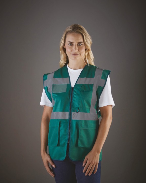 Gilet de sécurité personnalisable YOKO Gilet multifonction haute visibilité
