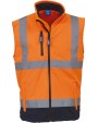 YOKO Hi-Vis Softshell Gilet Jacke personalisierbar