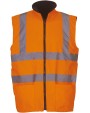 Veste personnalisable YOKO Bodywarmer réversible haute visibilité