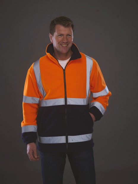 Laines polaires à personnaliser YOKO Veste polaire haute visibilité 