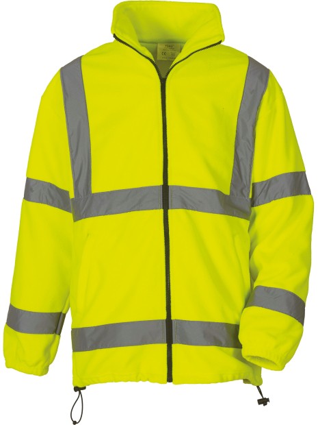 YOKO Veste polaire haute visibilité HI-VIS JAUNE personnalisable