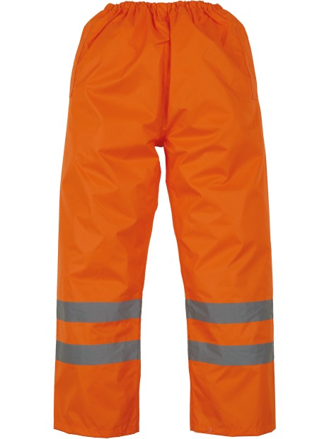YOKO Surpantalon haute visibilité imperméable HI VIS ORANGE personnalisable