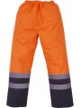 YOKO Surpantalon haute visibilité imperméable HI VIS ORANGE/MARINE personnalisable