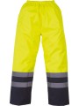 YOKO Surpantalon haute visibilité imperméable jaune fluo/bleu marine personnalisable