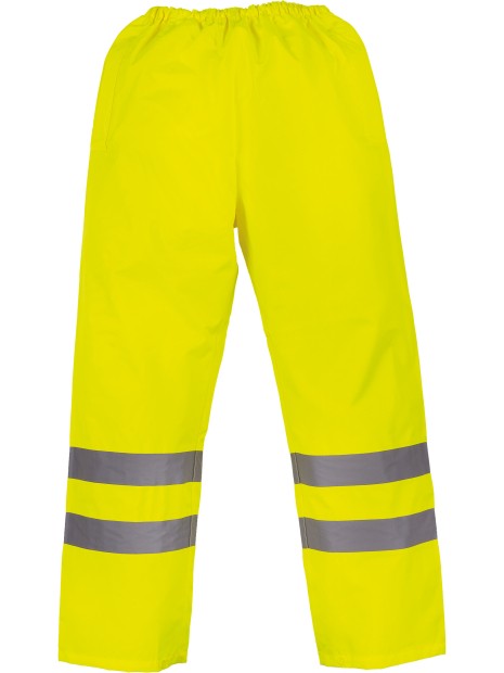 YOKO Surpantalon haute visibilité imperméable HI-VIS JAUNE personnalisable