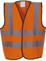 YOKO Gilet haute visibilité enfant HI VIS ORANGE personnalisable