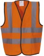 YOKO Kids' Hi-Vis Waistcoat Warnweste personalisierbar