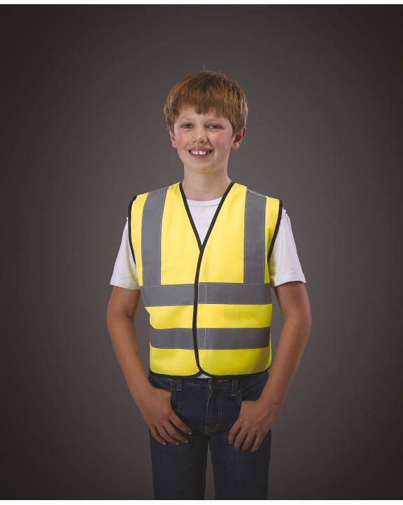 YOKO Kids' Hi-Vis Waistcoat Warnweste personalisierbar