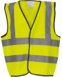 YOKO Kids' Hi-Vis Waistcoat Warnweste personalisierbar
