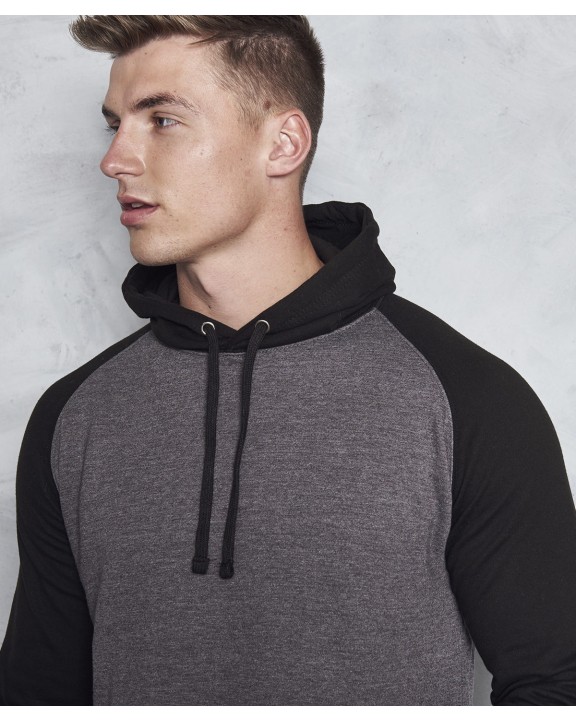 Sweater AWDIS BASEBALL HOODIE voor bedrukking &amp; borduring
