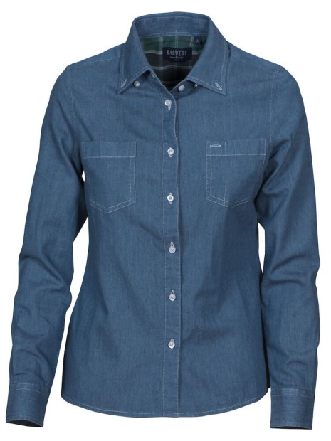 JAMES-HARVEST Jupiter 
Chemise Femmes Bleu Denim personnalisable