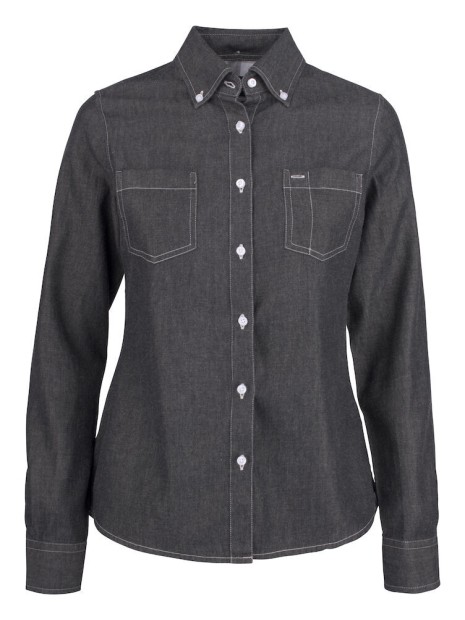 JAMES-HARVEST Jupiter 
Chemise Femmes Black Denim personnalisable