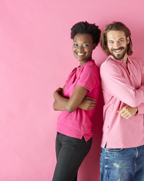 Poloshirt COTTOVER POLO PIQUE LONG SLEEVE MAN - GOTS GECERTIFICEERD voor bedrukking &amp; borduring