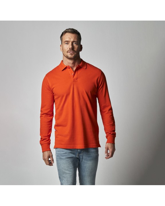 COTTOVER Pique Long Sleeve Man Poloshirt personalisierbar