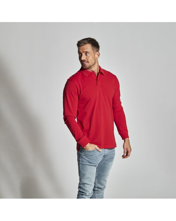 COTTOVER Pique Long Sleeve Man Poloshirt personalisierbar