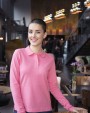 Polo personnalisable COTTOVER POLO PIQUE MANCHES LONGUES FEMME - CERTIFIÉ GOTS