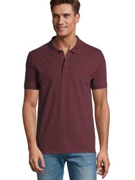 Polos à personnaliser SOL'S Phoenix Men oxblood chiné