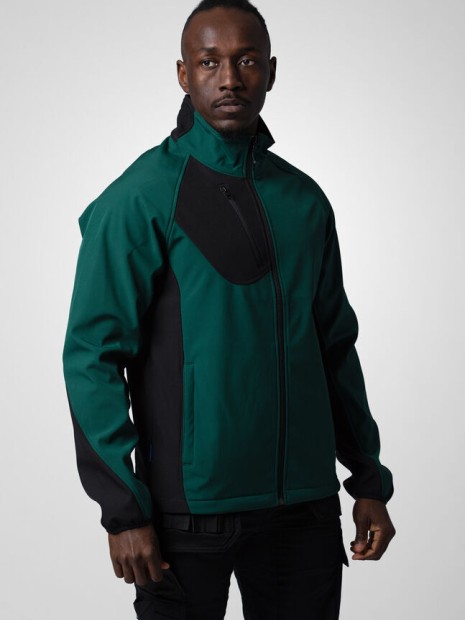 Softshells à personnaliser PROJOB 2422 SOFTSHELL PRIO BICOLORE forest green