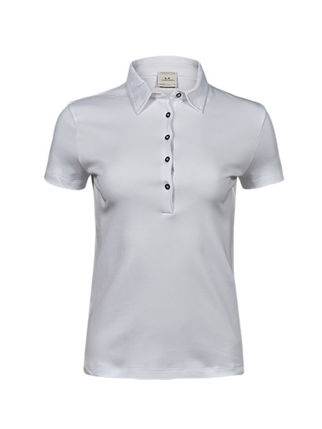 TEE JAYS LADIES PIMA COTTON POLO blanc personnalisable