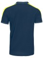 PROJOB 2018 POLO BANDES FLUO bleu marine/jaune personnalisable