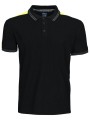 PROJOB 2018 POLO BANDES FLUO noir/jaune personnalisable