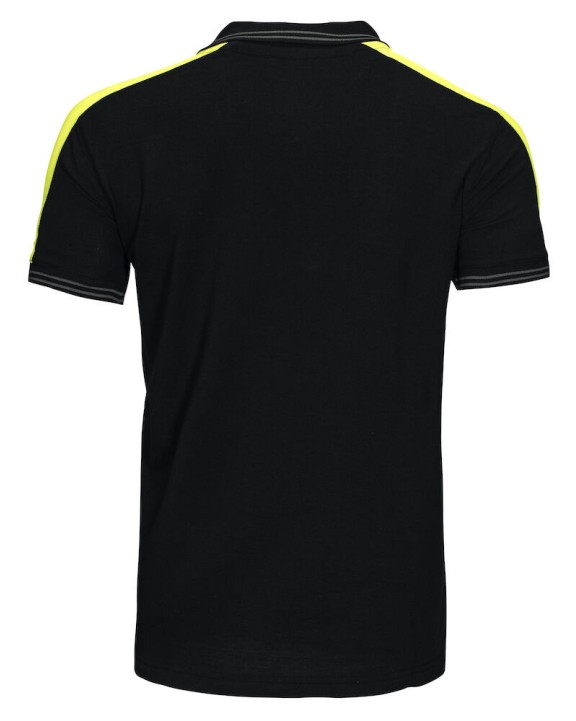Poloshirt PROJOB 2018 POLO MET FLUO INZETSTUKKEN voor bedrukking &amp; borduring