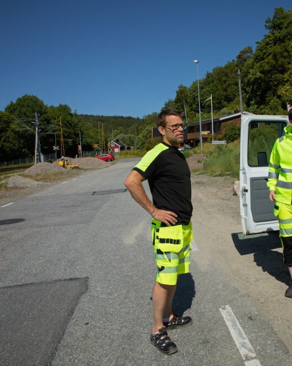 T-shirt PROJOB 2019 T-SHIRT MET FLUO INZETSTUKKEN voor bedrukking &amp; borduring