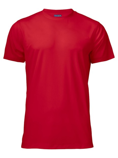 PROJOB 2030 T-SHIRT PRIO SPUN DYED rouge personnalisable
