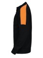 PROJOB 2123 SWEATSHIRT FULL ZIP BANDES FLUO noir/orange personnalisable