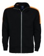 Sweat-shirt personnalisable PROJOB 2123 SWEATSHIRT FULL ZIP BANDES FLUO