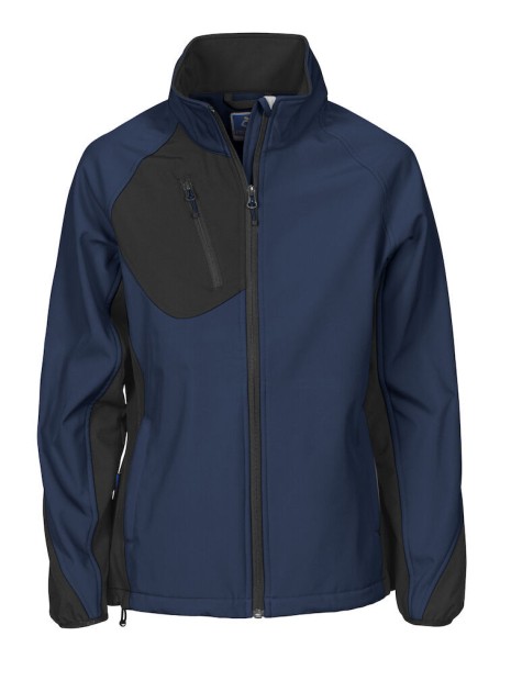 PROJOB 2423 SOFTSHELL PRIO FEMME BICOLORE bleu marine personnalisable