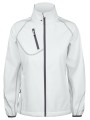 PROJOB 2423 SOFTSHELL PRIO FEMME BICOLORE blanc personnalisable