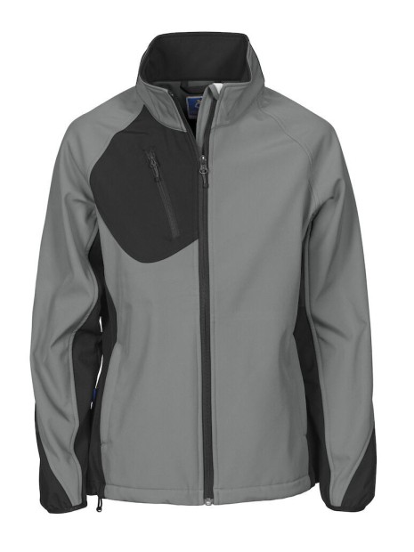 PROJOB 2423 SOFTSHELL PRIO FEMME BICOLORE stone grey personnalisable