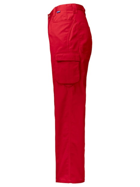PROJOB 2801 PANTALON POCHES CARGO rouge personnalisable