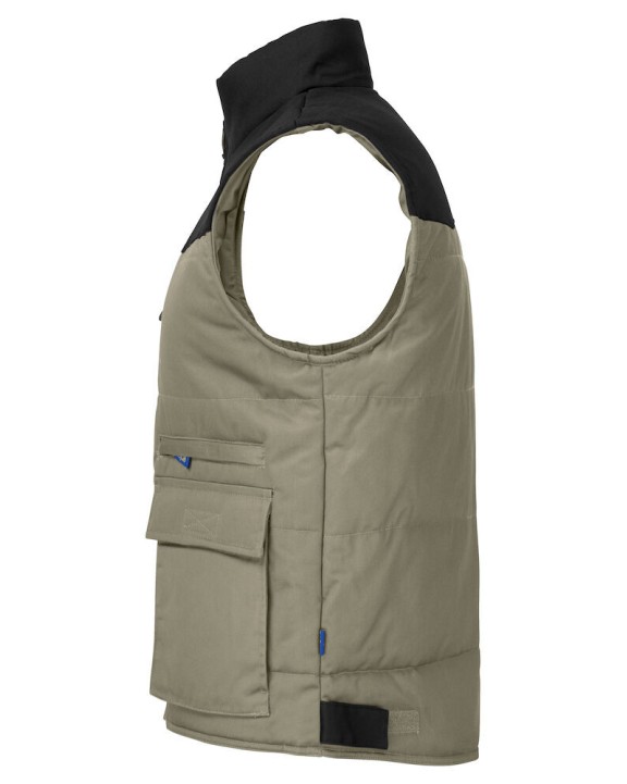 Veste personnalisable PROJOB 2806 VESTE SANS MANCHE DOUBLEE MULTIPOCHES EPAULES CONTRASTEES