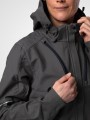 Softshells à personnaliser PROJOB 3413 SOFTSHELL PRIO DOUBLEE FEMME A CAPUCHE gris