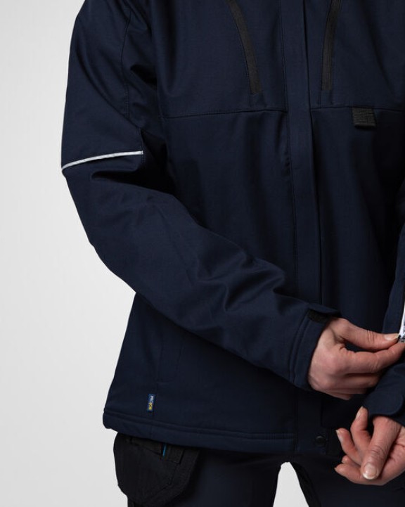 Softshell personnalisable PROJOB 3413 SOFTSHELL PRIO DOUBLEE FEMME A CAPUCHE