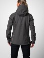 Softshells à personnaliser PROJOB 3413 SOFTSHELL PRIO DOUBLEE FEMME A CAPUCHE gris