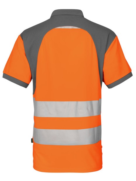 PROJOB 6008 POLO PIQUE - EN ISO 20471 CLASSE 2 orange/gris personnalisable