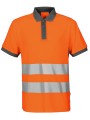 PROJOB 6008 POLO PIQUE - EN ISO 20471 CLASSE 2 orange/gris personnalisable