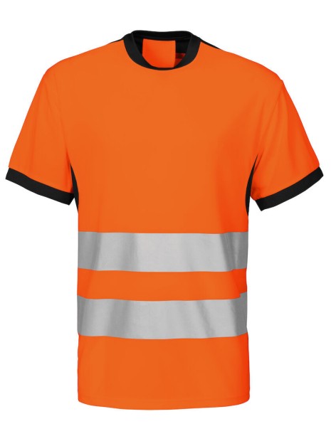 PROJOB 6009 T-SHIRT - EN ISO 20471 CLASSE 2 orange/noir personnalisable