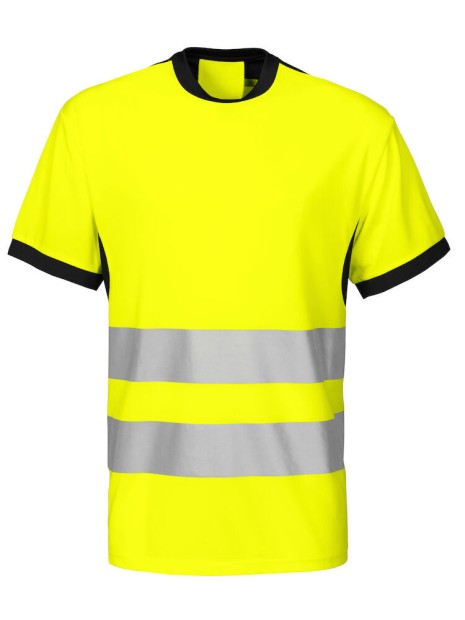 PROJOB 6009 T-SHIRT - EN ISO 20471 CLASSE 2 jaune/noir personnalisable