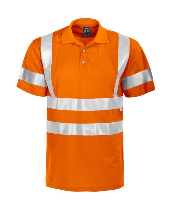 Poloshirt PROJOB 6011 SIGNALISATIEPOLO EN ISO 20471 KLASSE 3 voor bedrukking &amp; borduring