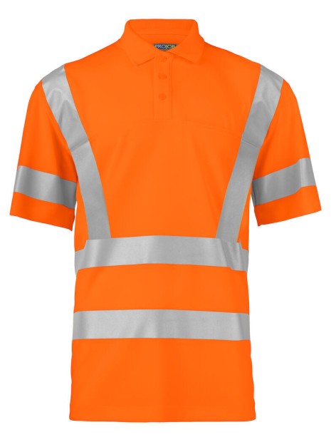PROJOB 6040 POLO POLYESTER- EN ISO 20471 CLASSE 3/2 orange personnalisable