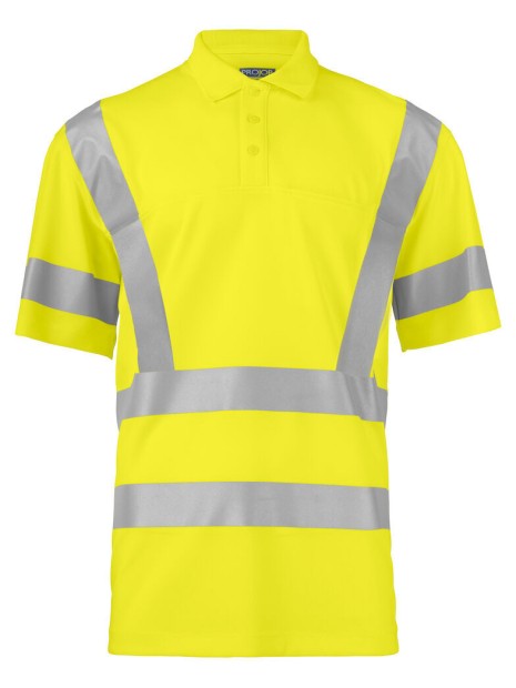 PROJOB 6040 POLO POLYESTER- EN ISO 20471 CLASSE 3/2 jaune personnalisable