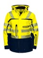 PROJOB 6417 PARKA 3 COUCHES - EN ISO 20471 CLASSE 3/2 jaune/bleu marine personnalisable