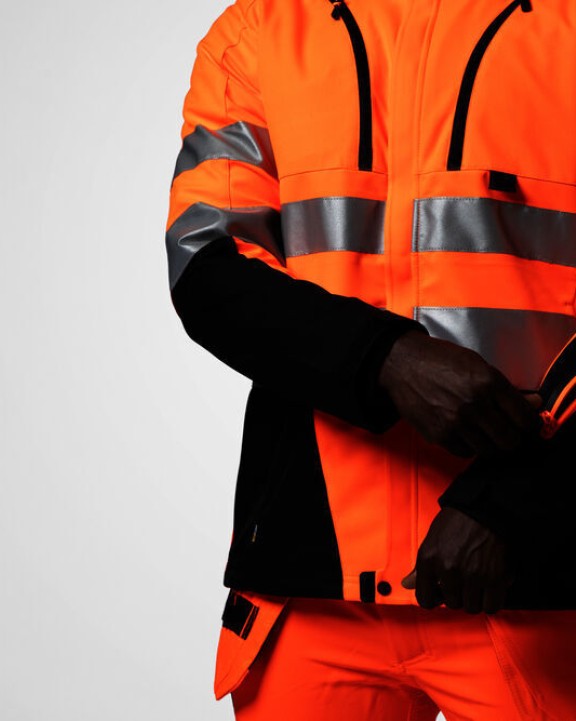Softshell personnalisable PROJOB 6420 PARKA SOFTSHELL - EN ISO 20471 CLASSE 3/2